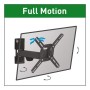 ﻿Suport TV de perete, Barkan 2300.B, Reglabil, 19"- 39", VESA 200 x 200 mm, suporta pana la 25kg, negru BARKAN - 5
